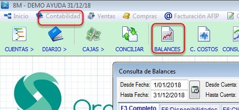 Balances Históricos